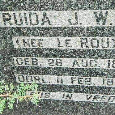 SWART Jacobus N. 1882-1956 &amp; Gertruida J.W. LE ROUX 1881-1956