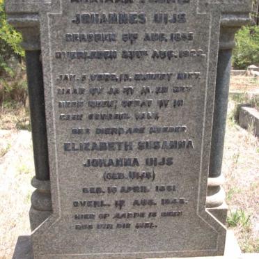 UIJS Adriaan Floris Johannes 1855-1922 &amp; Elizabeth Susanna Johanna UIJS 1861-1948 