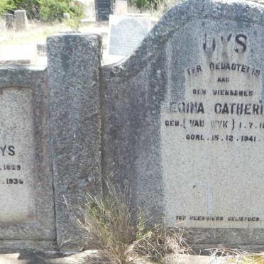 UYS Hendrik P. 186?-1950 :: UYS Regina Catherina nee VAN WYK 1868-1941 :: UYS S.E. 1889-1936