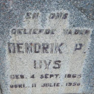 UYS Hendrik P. 186?-1950