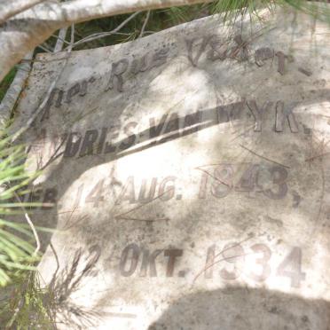 WYK Andries, van 1843-1934 &amp; Maria Salome V. COLLER 1844-1922