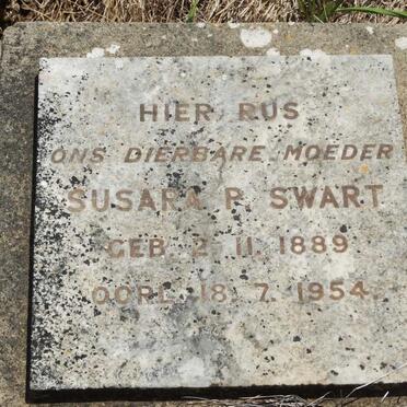 SWART Susara P. 1889-1954