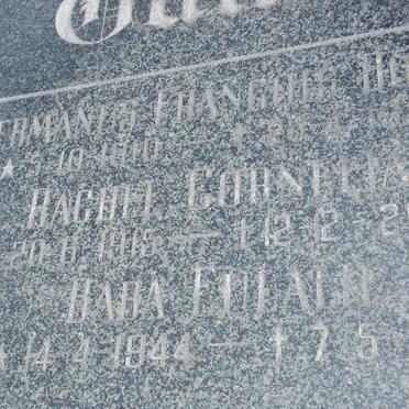 GUNTER Hermanus Francois Bosman 1910-1993 &amp; Rachel Cornelia GROBLER 1915-2002 :: GUNTER Eulalie 1944-1944