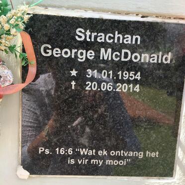 STRACHAN George McDonald 1954-2014