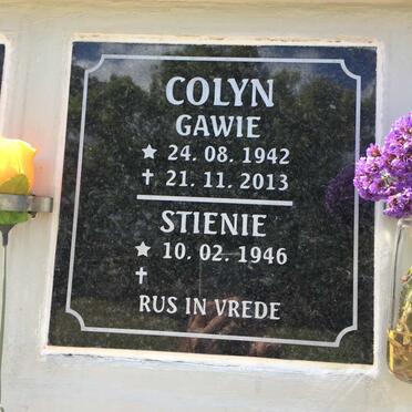 COLYN Gawie 1942-2013 &amp; Stienie 1946-
