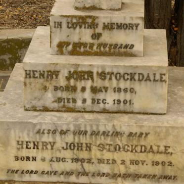 STOCKDALE Henry John 1860-1901 &amp; STOCKDALE Henry John 1902-1902
