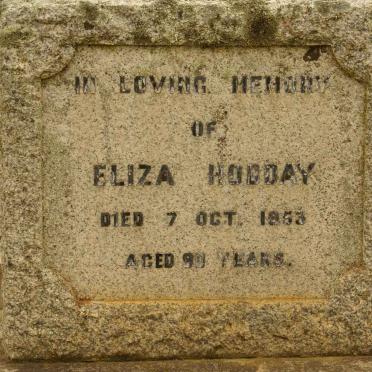 HOBDAY Eliza -1953