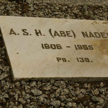 NADEL A.S.H. 1906-1965