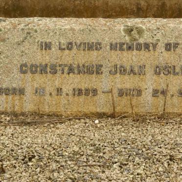 OSLER Constance Joan 1899-1969