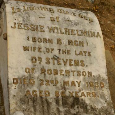 STEVENS Jessie Wilhelmina nee BERGH -1930