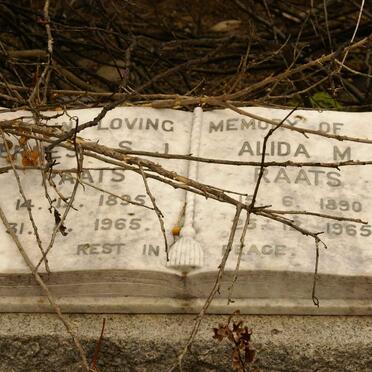 RAATS B.S.J. 1895-1965 &amp; Alida M. 1890-1965