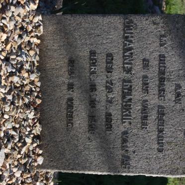 AS Johannes Hendrik, van 1901-1958