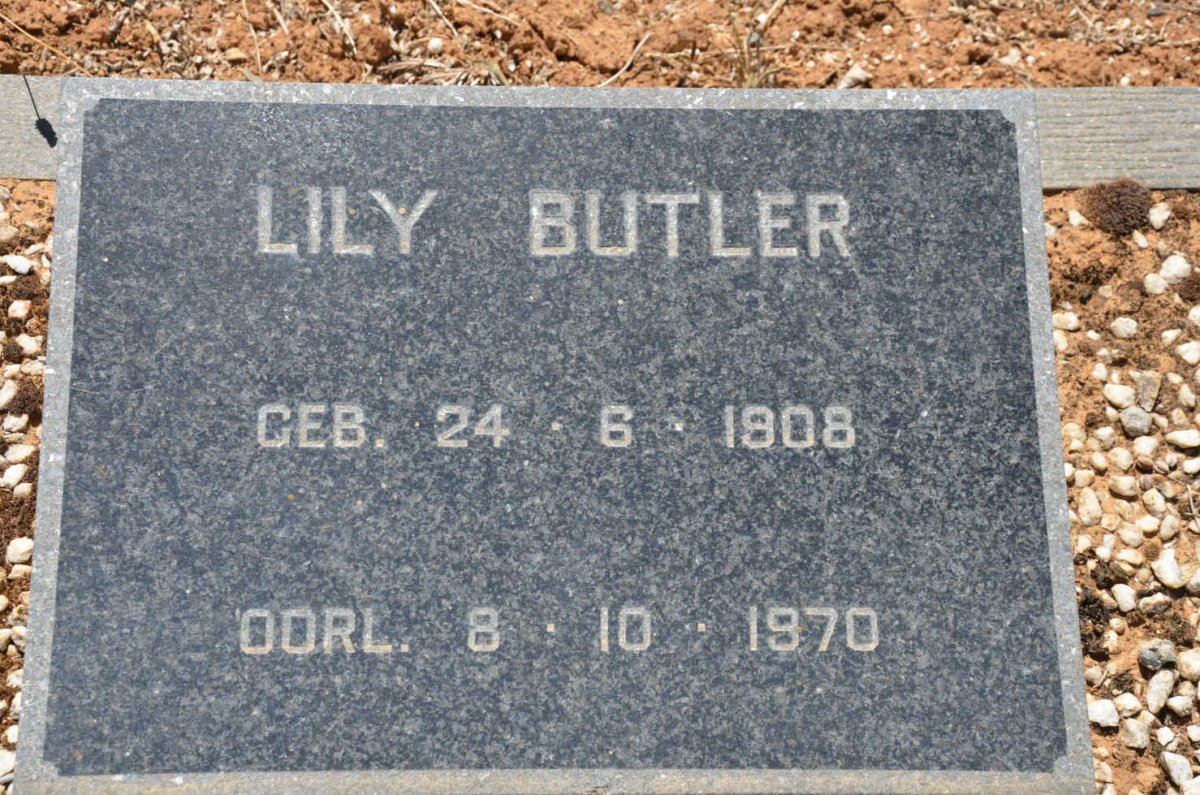 BUTLER Lily 1908-1970