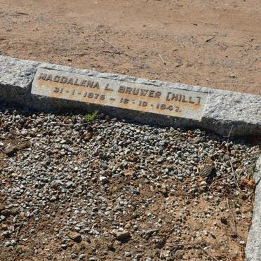 BRUWER Johannes P. 1874-1944 :: BRUWER Magdalena L. nee HILL 1875-1947