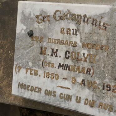 COLYN M.M. nee MINNAAR 1850-1922