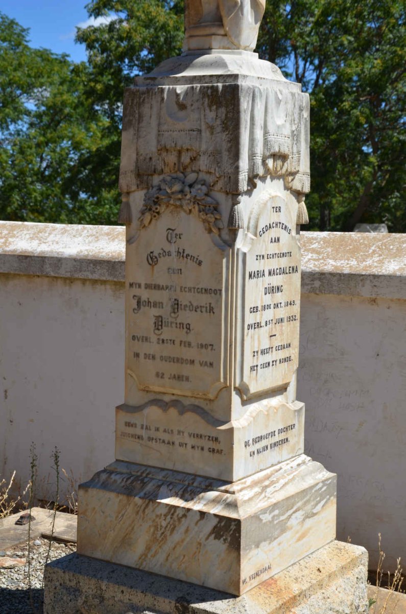 DÜRING Johan Diederik -1907 &amp; Maria Magdalena 1843-1932