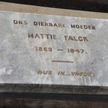 FALCK Mattie 1869-1947