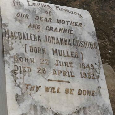 GOSHING Magdalena Johanna nee MULLER 1849-1932