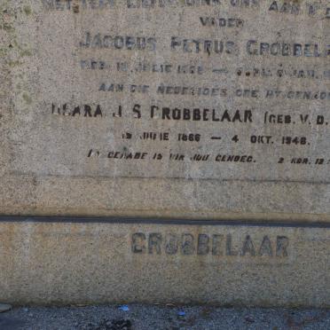 GROBBELAAR Jacobus Petrus 186?-1940 &amp; Susara J.S. V.D. MERWE 1866-1948