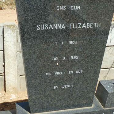 GRANGE Michiel Jacobus, la 1896-1974 &amp; Susanna Elizabeth 1903 -1992