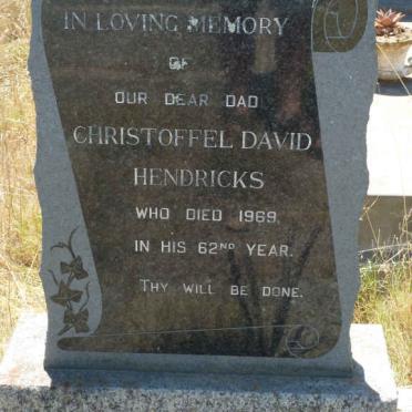 HENDRICKS Christoffel David -1969