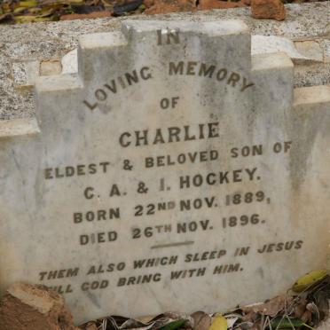 HOCKEY Charlie 1889-1896
