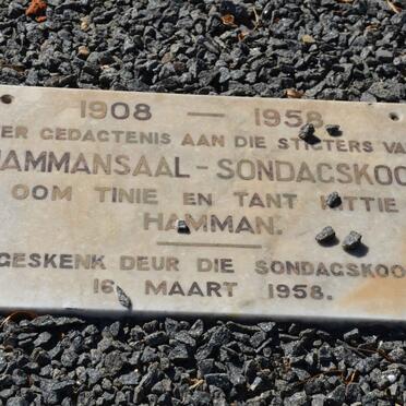 HAMMAN Marthinus Hendrik 1874-1947 &amp; Catharina Ida VAN EEDEN 1875-1955