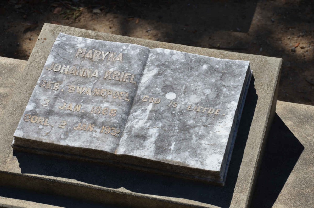 KRIEL Maryna Johanna nee SWANEPOEL 1868-1931