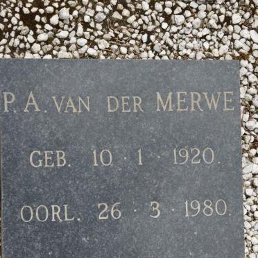 MERWE P.A., van der 1920-1980