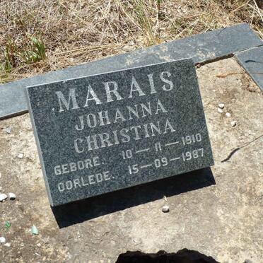 MARAIS Johanna Christina 1910-1987