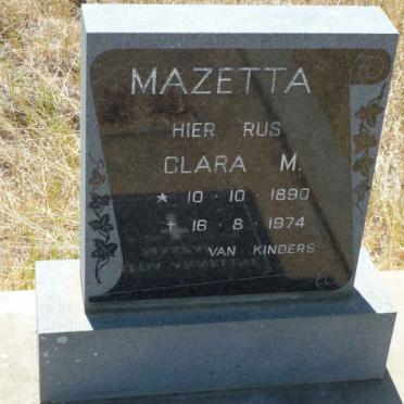 MAZETTA Clara M. 1890-1974