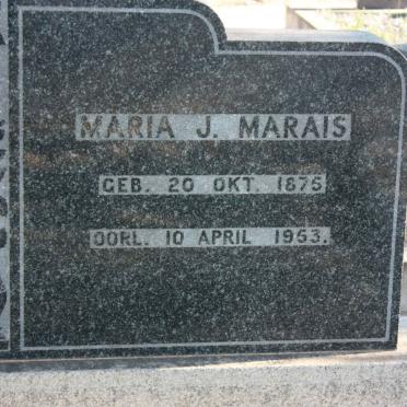 MARAIS Maria J. 1875-1953