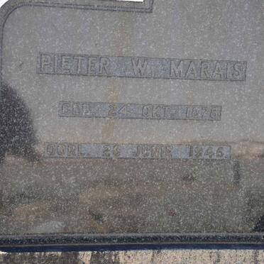 MARAIS Maria J. 1875-1953 :: MARAIS Pieter W. 1878-1945 :: MARAIS Willem J. 1887-1952