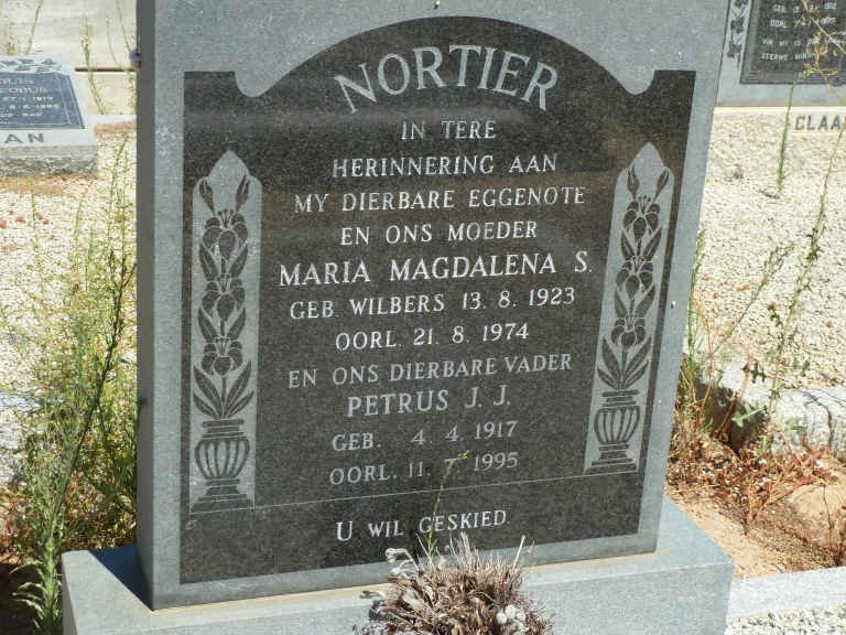 NORTIER Petrus J.J. 1917-1995 &amp; Maria Magdalena S. WILBERS 1923-1974