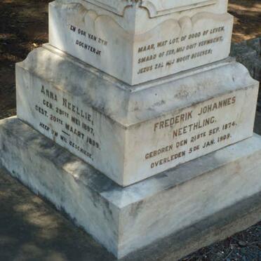 NEETHLING Frederik Johannes 1874-1909 :: NEETHLING Anna Neellie 1897-1899