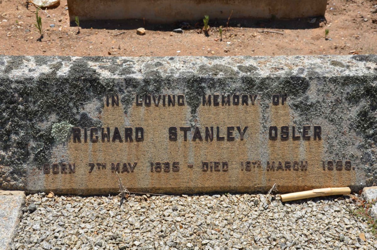 OSLER Richard Stanley 1895-1959