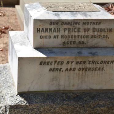 PRICE Hannah -1926