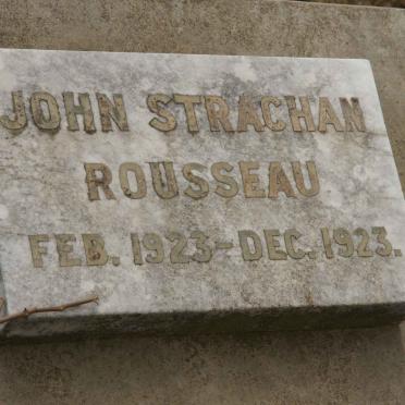 ROUSSEAU John Strachan 1923-1923