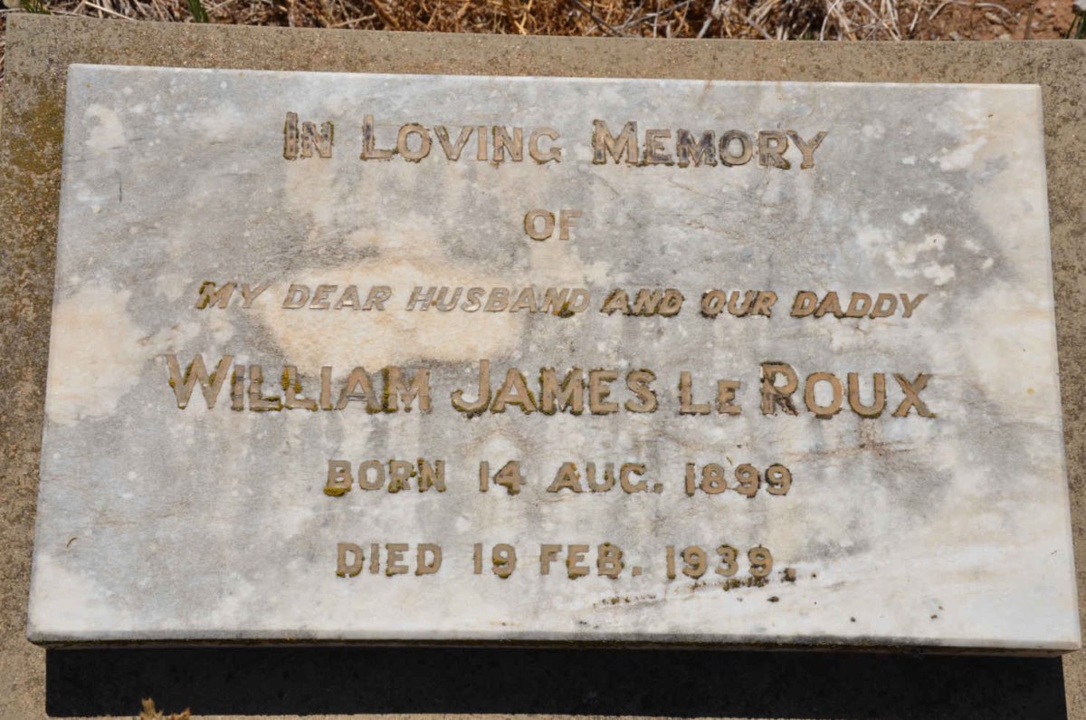 ROUX William James, le 1899-1939