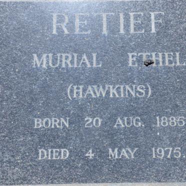 RETIEF Murial Ethel nee HAWKINS 1886-1975