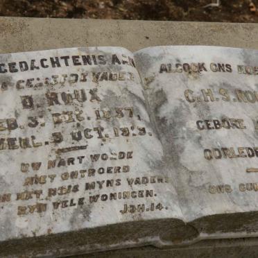 ROUX D. 1857-1919 &amp; C.H.S. 1854-1942