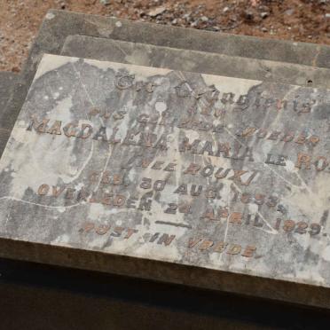 ROUX Magdalena Maria, le nee ROUX 1853-1929