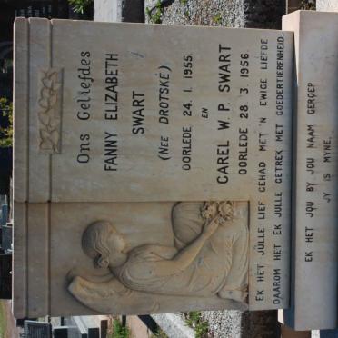 SWART Carel W.P. -1956 &amp; Fanny Elizabeth DROTSKÉ -1955