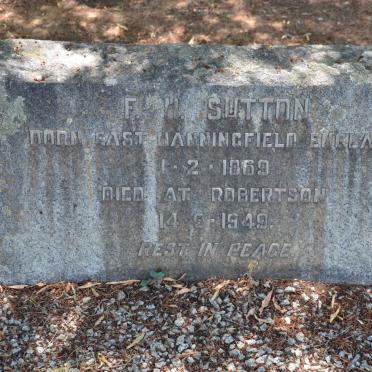 SUTTON F.H. 1869-1949