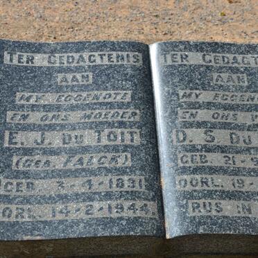 TOIT D.S., du 1884-1968 &amp; E.J. FALCK 1891-1944