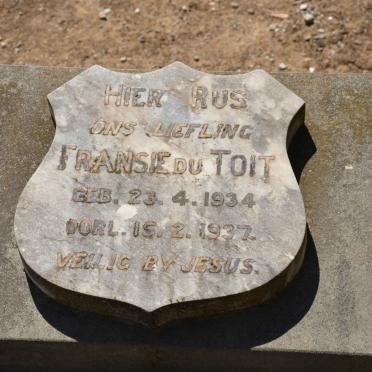 TOIT Fransie, du 1934-1937