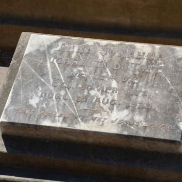 TOIT Magrita, du nee LE ROUX 1872-1929