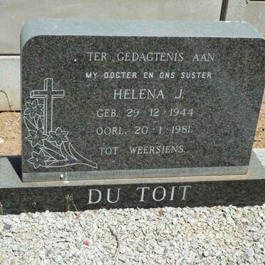 TOIT Helena J., du 1944-1981