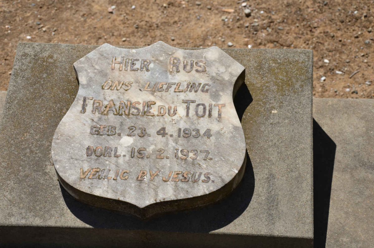 TOIT Fransie, du 1934-1937