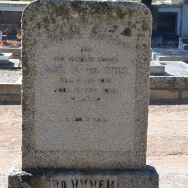VYVER Alida S., v.d. 1870-1943